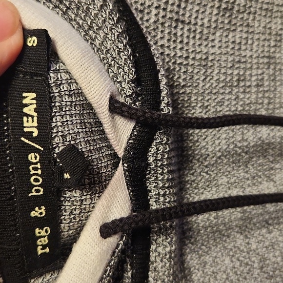 Rag & Bone jean sleeveless hoodie sz S oversized - Picture 3 of 10